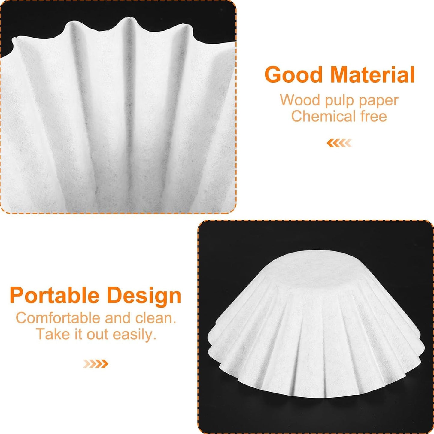 100 Count Basket Coffee Filters,Flat Bottm Paper Filter Compatible With Fellow Aiden Coffee Maker,Work With Batch Brew Filter Basket