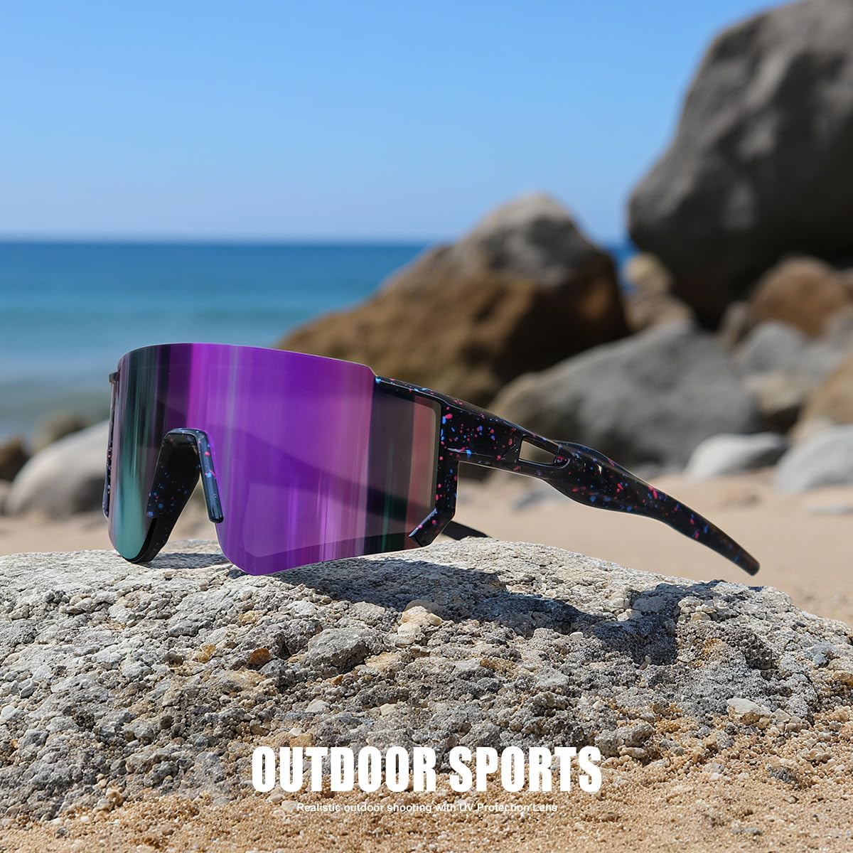 SEKKAF Kids Sunglasses - UV Protection Youth Baseball & Softball Sports Glasses for Boys & Girls