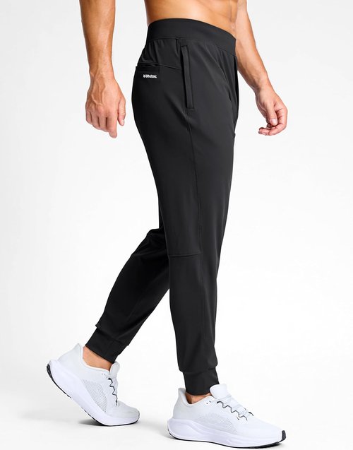 G Gradual Men's Golf Joggers - Slim Fit Stretch Sweatpants with Zipper Pockets | Perfect for Work & Running