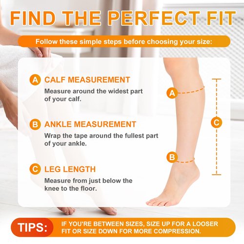 4 Pairs Zipper Compression Socks Women & Men, Toeless Compression Socks, 15-20mmhg Knee High, Anti-Pinch Zipper for Varicose Veins, Elderly, Pregnancy, Nurses, Travel(Large-X-Large)