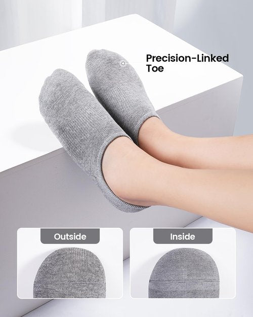 IDEGG No Show Socks - Low Cut Ankle Athletic Liner Socks for Men & Women | Anti-Slip Design