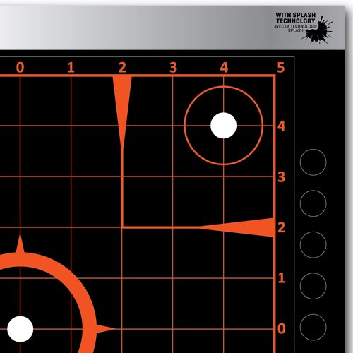 Allen Company EZ-Aim Reflective Adhesive Splash Shooting Target by Allen Company, Targets - Bullseye, Handgun Trainer, Sight Grid, Human Silhouette, Aiming Dots, Black