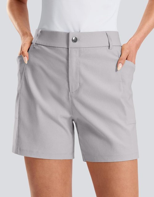 G Gradual Women's Golf Hiking Shorts - Stretchy Fabric with Deep Pockets | Casual Travel Wear