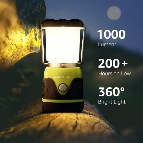 LE 1000LM Waterproof LED Camping Lantern - Portable Tent Light with 4 Modes | Essential for Emergencies