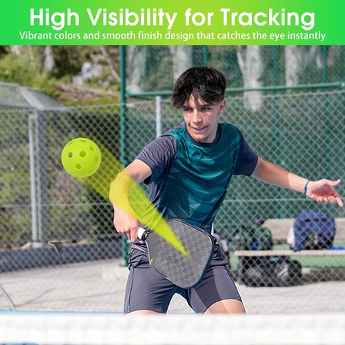 Avesfer 12 PCS Mini Pickleballs (Diameter 42mm) Soft Eva Anti-Crack Hollow Quiet Training Pickle Balls Great for Pickleball Drills Green