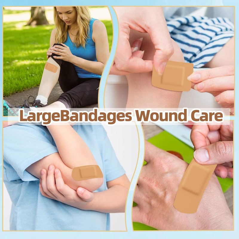 Assorted Bandage Variety Pack - 800 Pcs, FSA-HSA Eligible Waterproof & Breathable Large Adhesive Bandage Bulk Pack for First Aid Supplies and Wound Protection (10 Styles)