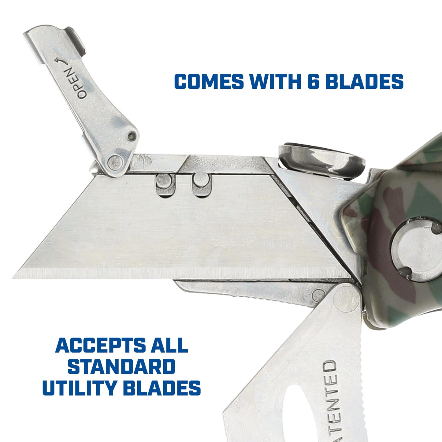Sheffield Utility Knife with 5 Utility Knife Blade Storage Compartment