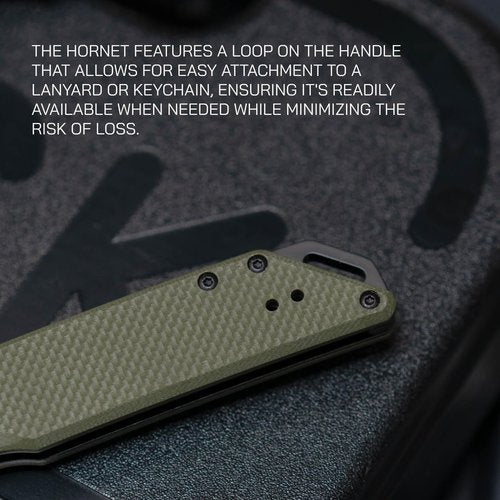 704 Gear Fang EDC Folding Pocket Knife | 3.22" Tanto Blade, D2 Steel, G10 Handle, Crossbar Lock, Reversible Pocket Clip | Olive Drab Green