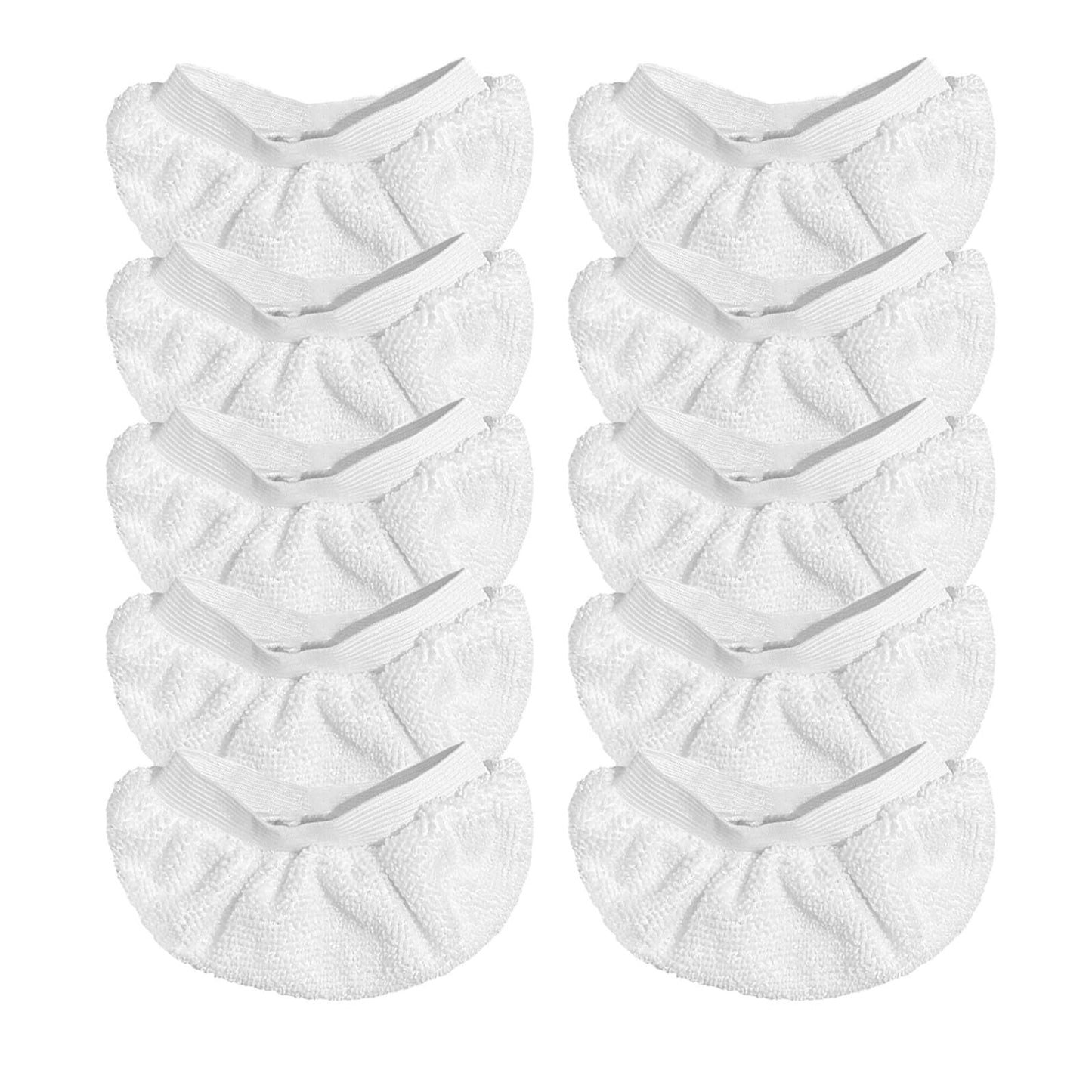 Yicotira 10 Pack Steam Cleaner Accessories for Most Handheld Steam Cleaner - Microfiber Cloths Cover Compatible with Bissell Steam Shot, Dupray, PurSteam, Comforday Steam Cleaner