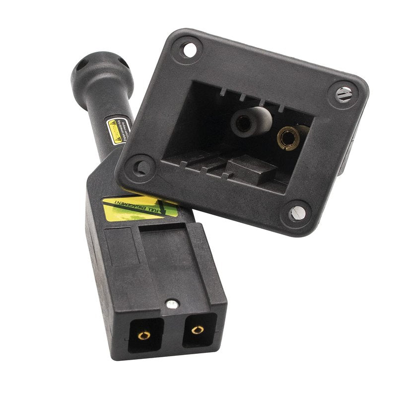 CLUBRALLY EZGO Rectangular Style 48V PowerWise Charger Receptacle and W/Handle Plug Kit Fits Shuttle and ST Express Electric cart 73051-G30 73051-G20