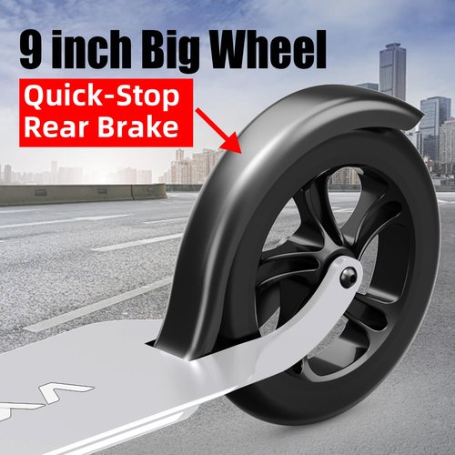 Scooter for Adults –Adult Scooter,Folding, Adjustable Height, Big Wheels, Lightweight All-Aluminum Frame | Suitable for Teens 12+ | 265lbs Weight Limit,Kick Scooter