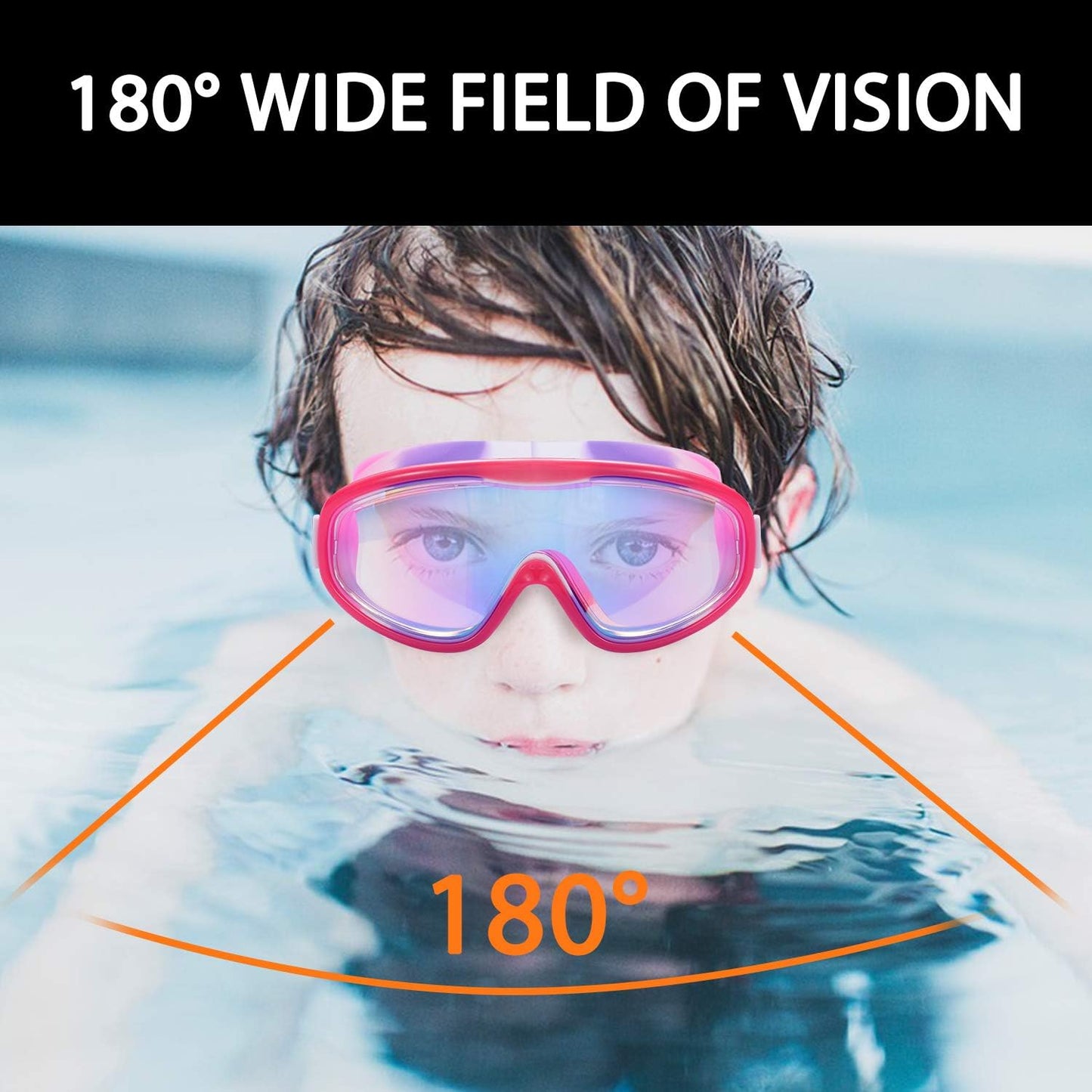 Skiennix Kids Swim Goggles - Comfortable Swimming Glasses for Ages 3 to 15 | 2-Pack Set
