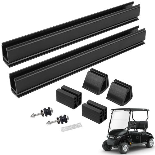 Cartalia EZGO TXT 2014-up Windshield Retaining Clips Kit with Screw Bolts, Golf Cart Windshield Mounting Sash Clips Replacement Only Fit 1"x1" Front Struts Rail for EZGO TXT 2014+ Gas/Electric Models