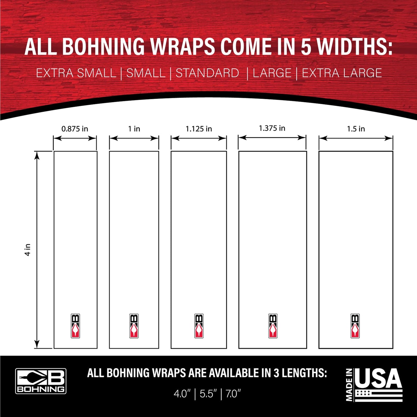 Bohning 4" Solid Arrow Wraps, X-Small, Blue
