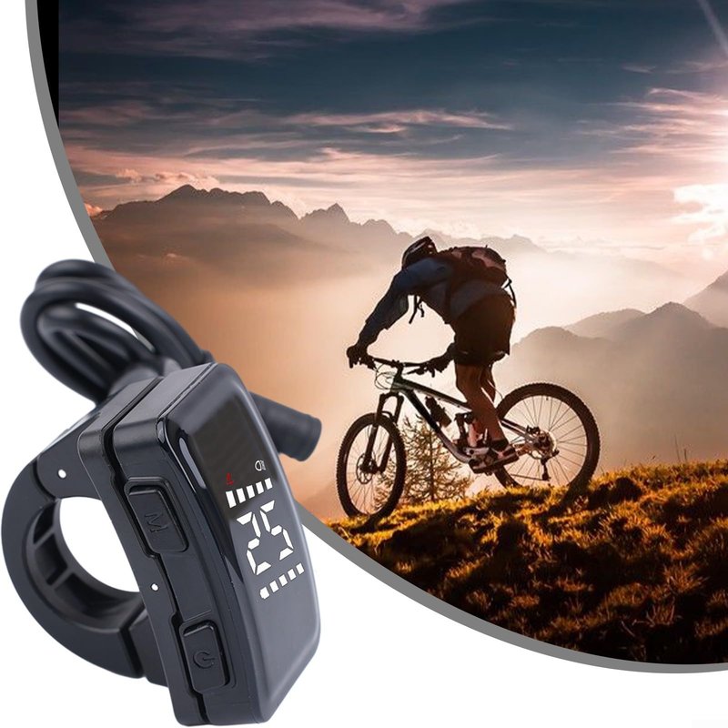 Electric Bike LCD Display, LCD Display Meter, DZ40 LCD Display E Bike Screen, E-Bike Display Meter Control Panel Electric Scooter Panel Screen for Electric Bikes