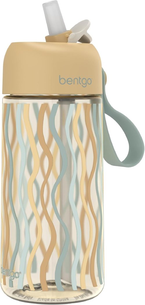 Bentgo Kids Water Bottle - Leak-Proof 15 oz. Tritan Cup with Safe-Sip Straw | Whimsy & Wonder Collection