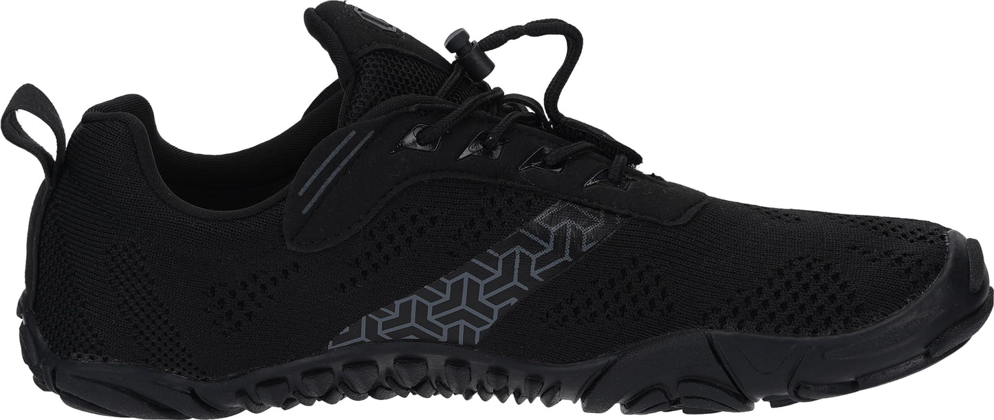 Joomra Women's Minimalist Shoes Ladies Size 7.5-8 Barefoot Zero Drop Wide Toe Box Sneakers Fitness Outdoor Hiking Climbing Travel Footwear Black 38