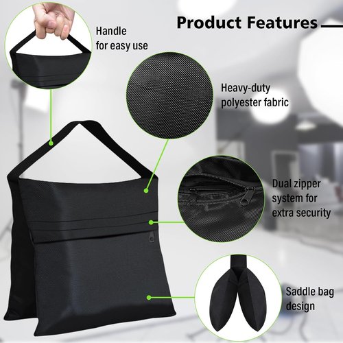 Eurmax USA Heavy-Duty Photography Sand Weight Bags - 4-Pack for Backdrop Stands & Canopy Tents