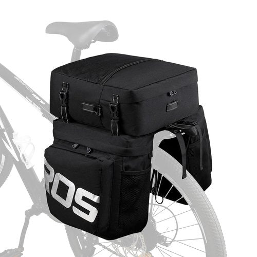 Roswheel Bike Bag Accessories Panniers for Bicycle Rear Rack Bag 50L Waterproof Mountain Electric Bike Saddle Bags for Cycling Traveling Commuting