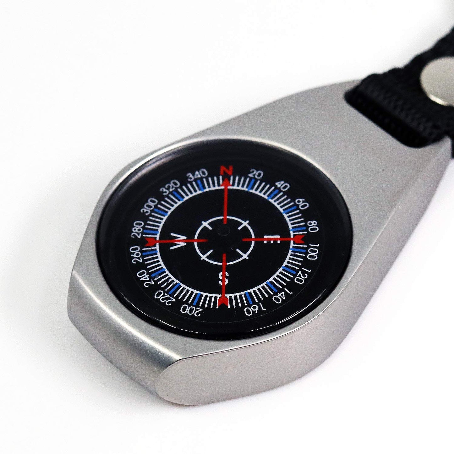 Keychain Pocket Backpack Compass Equipment, 2 Pack Key Ring Survival Mini Metal Compass, Bulk Compass for Men Kids Hiking, Suunto, Camping, Teacher