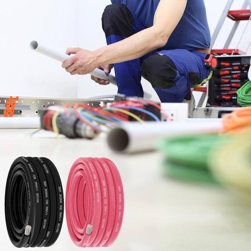 Marine Wire 4/0 AWG Tinned Copper Boat Cable - 25FT Red & 25FT Black for Automotive & RV Use