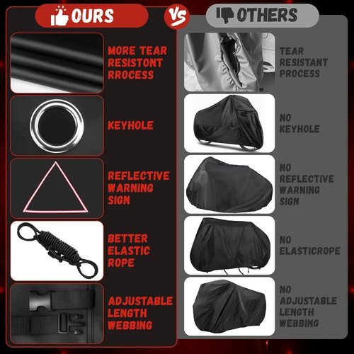 Heavy Duty Waterproof Bike Cover for 2 Bikes | 420D Outdoor Transport Protection