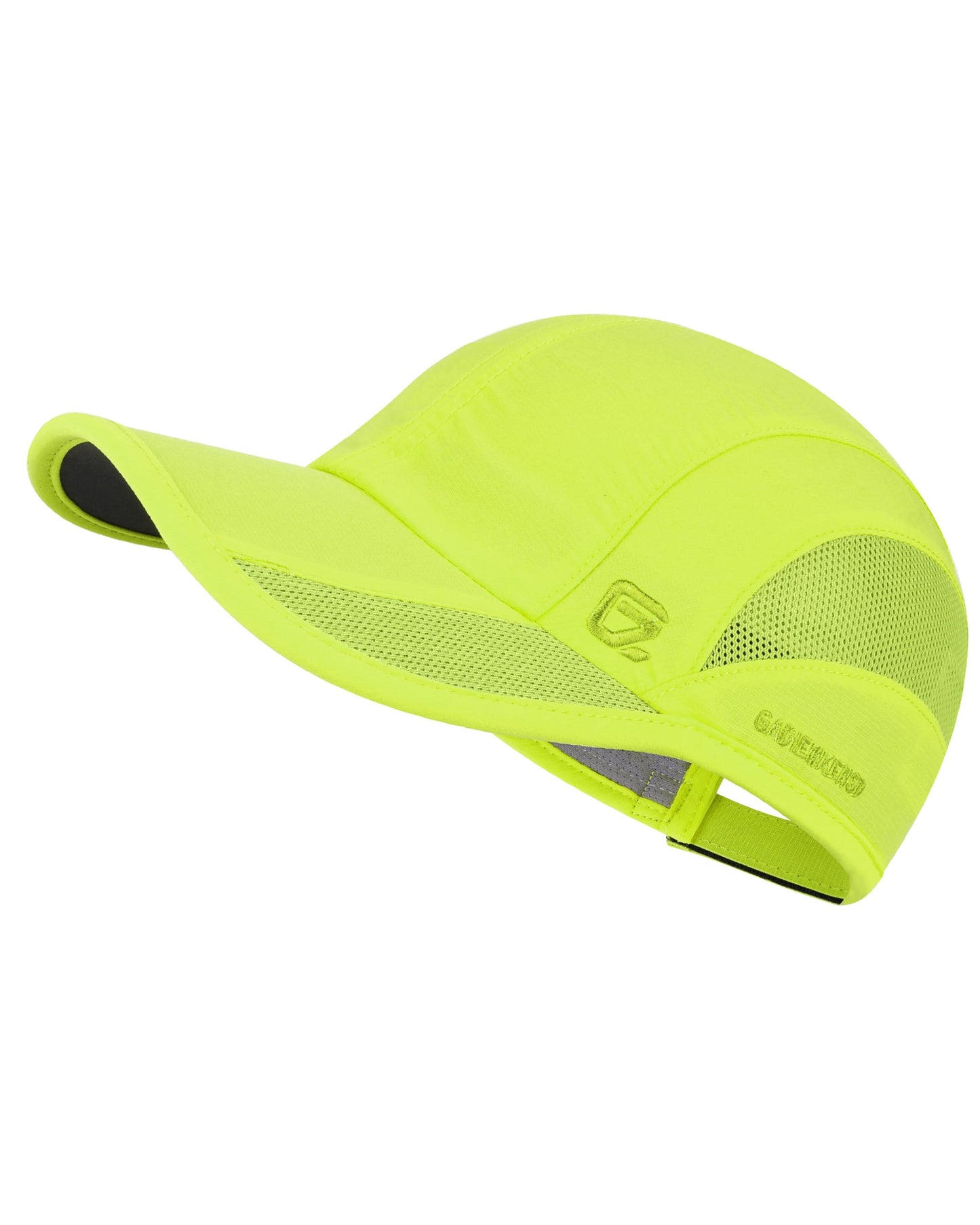 GADIEMKENSD Outdoor Running Hat Men Quick Dry Baseball Cap Women Cool Workout Hat Breathable Mesh UPF50+ Sun Ball Cap Dad Hats for Gym Tennis Boating Hiking Fluorescent Green S/M 6 7/8-7 1/4