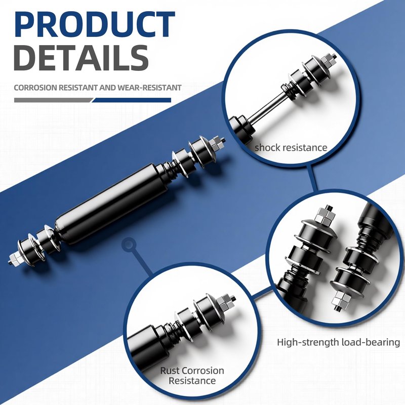 MIXOPOLY Golf Cart Shocks, Heavy Duty Rear Shock Absorber Kit for Club Car DS Electric 1981-up and Gas 1997-up, Precedent 2004-up, Replace OEM 1014236 1013164 1012183 102706401 103350901 102588501