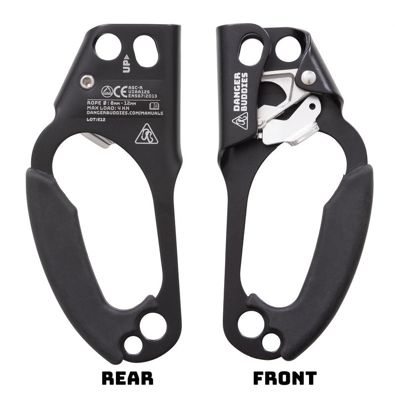 Danger Buddies Climbing Hand Ascender - UIAA Approved Ascension Device (Left & Right)
