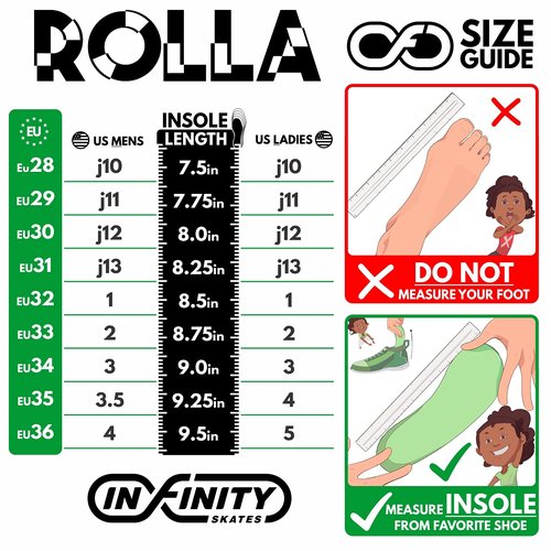 Crazy Skates Rolla Roller Skates for Boys and Girls - Sneaker-Style Kids Quad Skates Teal (Size: Kids j13)