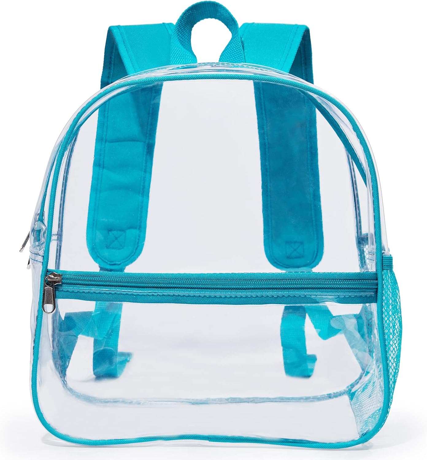 Skiennix Mini Clear Backpack - Waterproof PVC Stadium Approved Transparent Bag | 12"x6"x12" Green