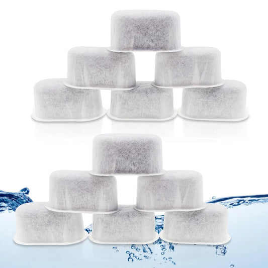 12 Pack Replacement Activated Charcoal Water Filter Cartridges for Beautiful 14-cup Programmable Drip Coffee Maker, Premium Water Filtration Pods Compatible with Drew Barrymore coffee makers