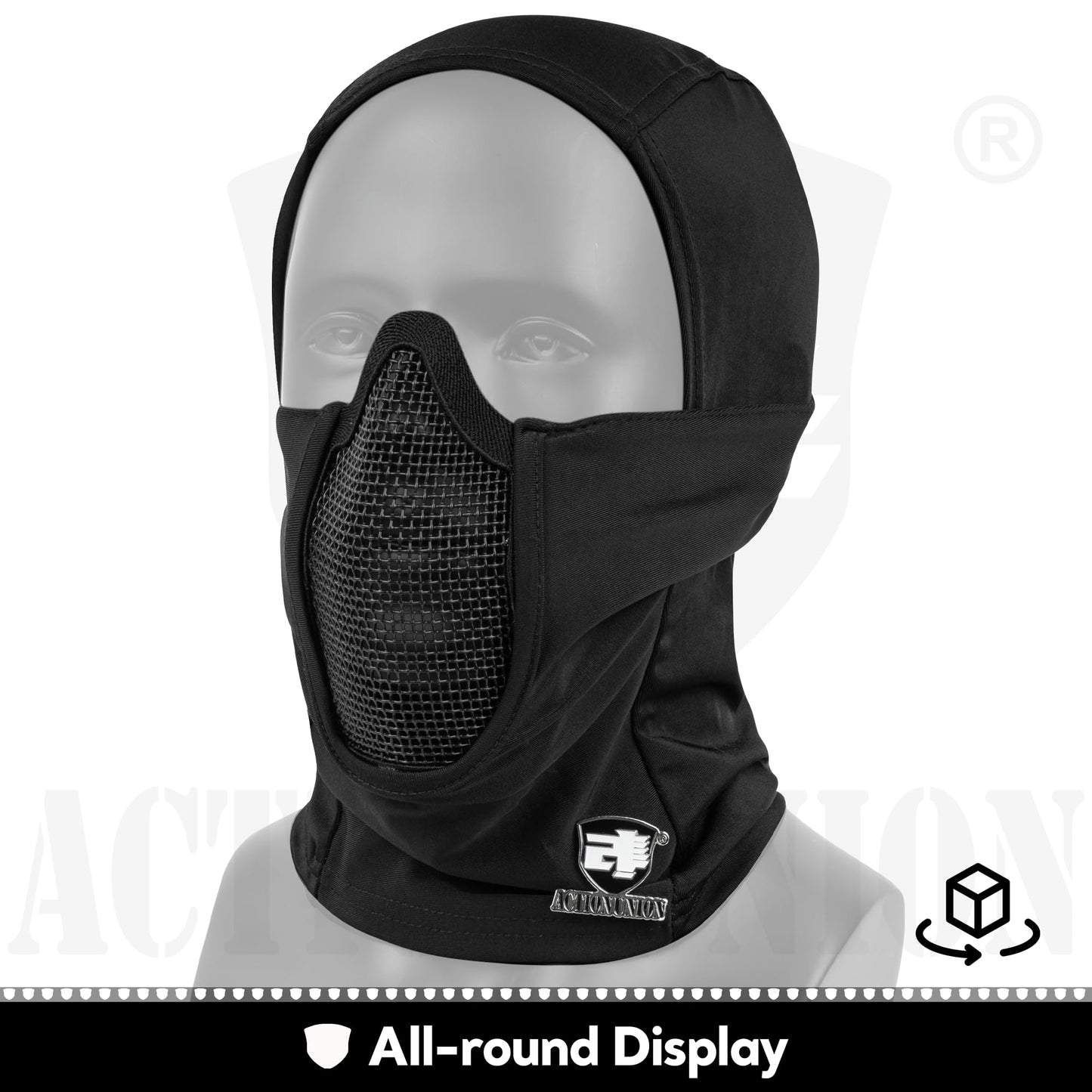 ACTIONUNION Tactical Airsoft Balaclava Mesh Mask Set (CP)