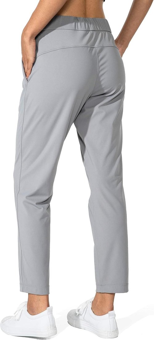 G Gradual Women's 7/8 Stretch Ankle Pants - Comfortable Deep Pocket Sweatpants for Golf & Travel