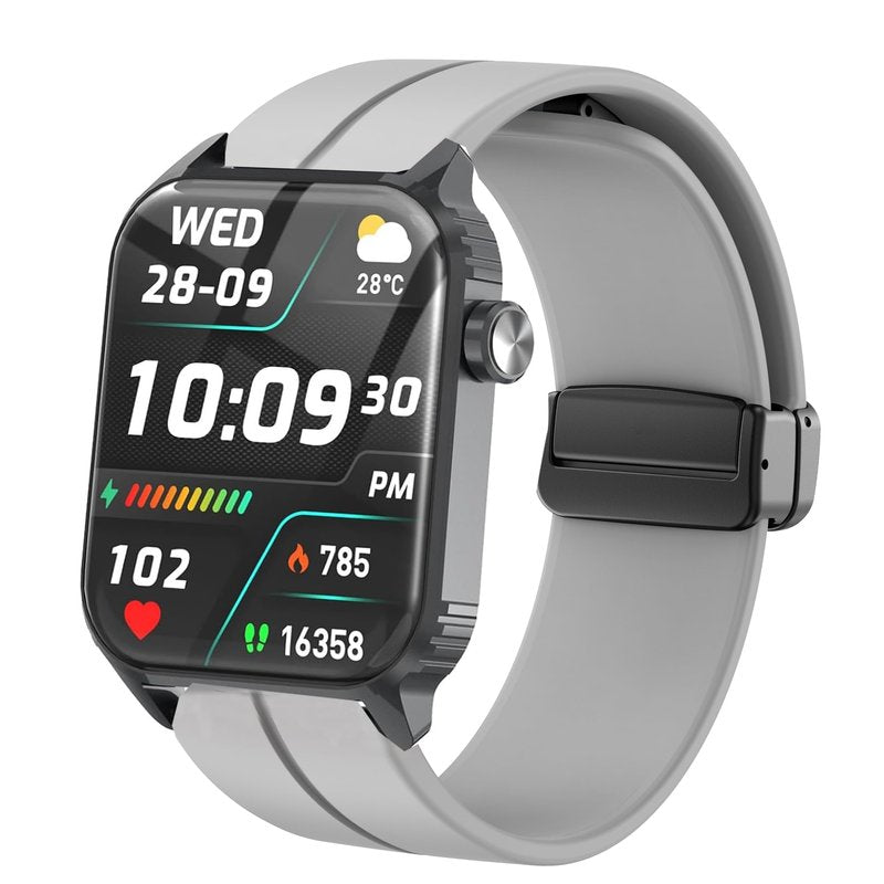 Compatible with TRAUSI Smart Watches Bands, Quick Release Soft Silicone Sport Wristband Replacement Straps Compatible with TRAUSI TG08 1.83" HD Smart Watches (Gray, 22mm size band)
