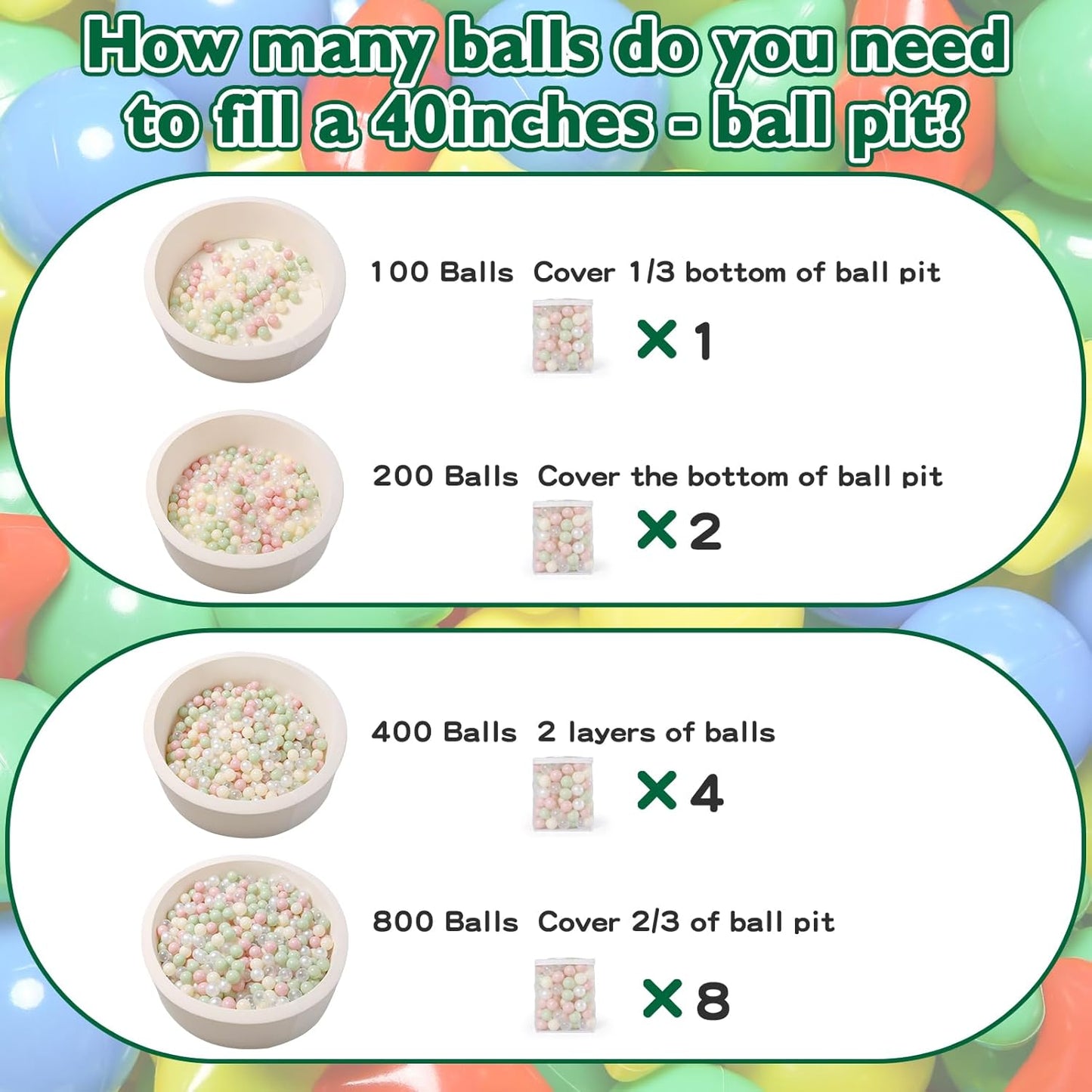 TRENDPLAY Plastic Balls - Safe Hollow Balls for Ball Pits | Ideal for Baby Pools & Party Decor