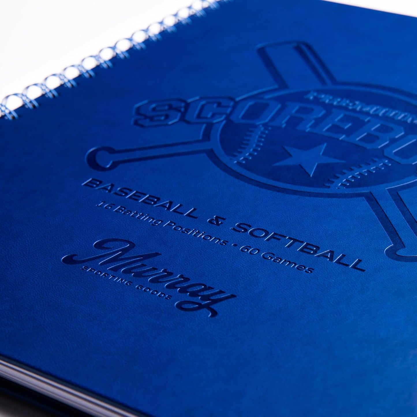 Murray Sporting Goods Premium Baseball Softball Scorebook - Track 60 Games | Stats Keeper for All Ages