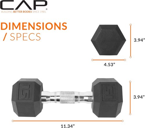 CAP Barbell Coated Dumbbell Weights - Versatile Pairs & Sets for Home Gym Workouts