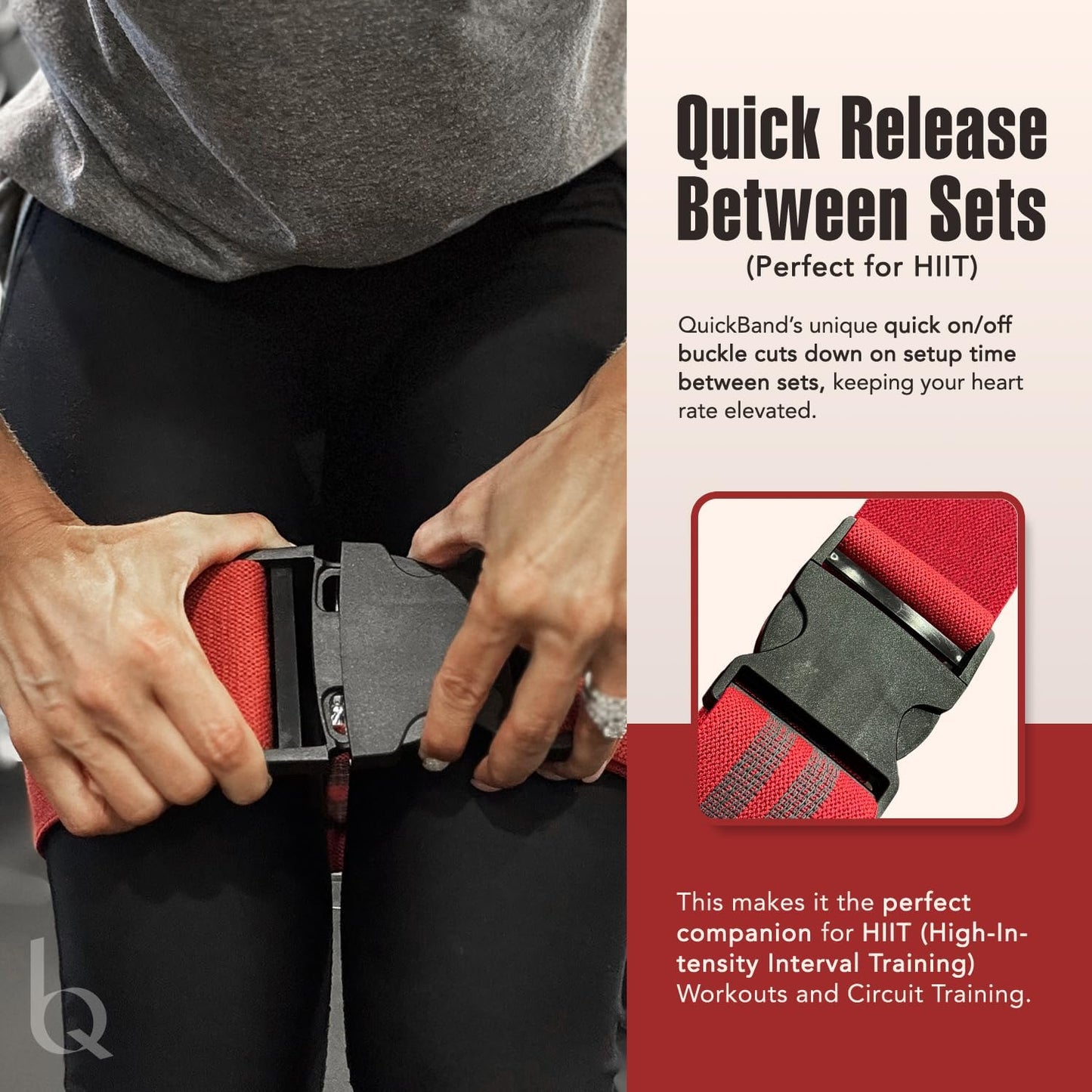 Skiennix Adjustable Fabric Workout Bands - Non-Slip Resistance Butt Trainer for Hips & Glutes | Red