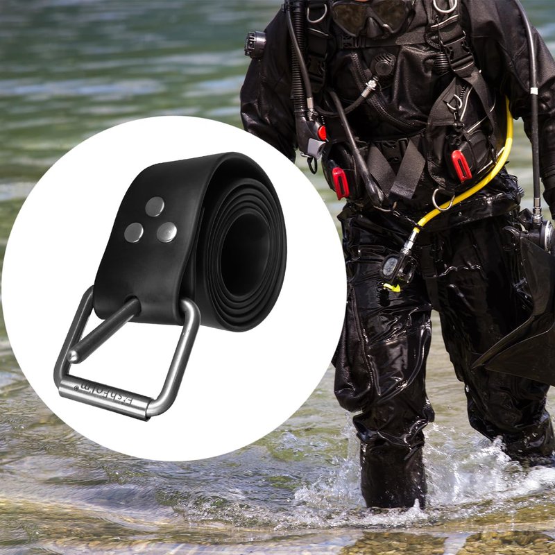 FishForm Spearfishing Scuba Free Diving Marseille buckle Rubber Weight Belts (3 cholnitene) 59" - 1.5m