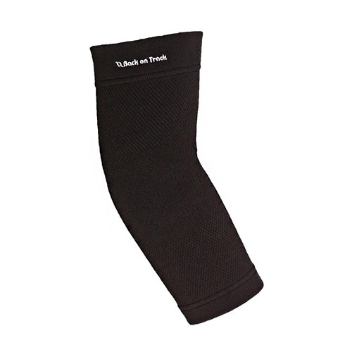 Back on Track Physio Elbow Brace 4-Way Stretch 1207 with Welltex Technology, Black, Large