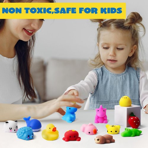 JOYIN Mochi Squishy Toys Set - 25 Random Mini Squishies for Kids | Kawaii Stress Relief & Party Favors