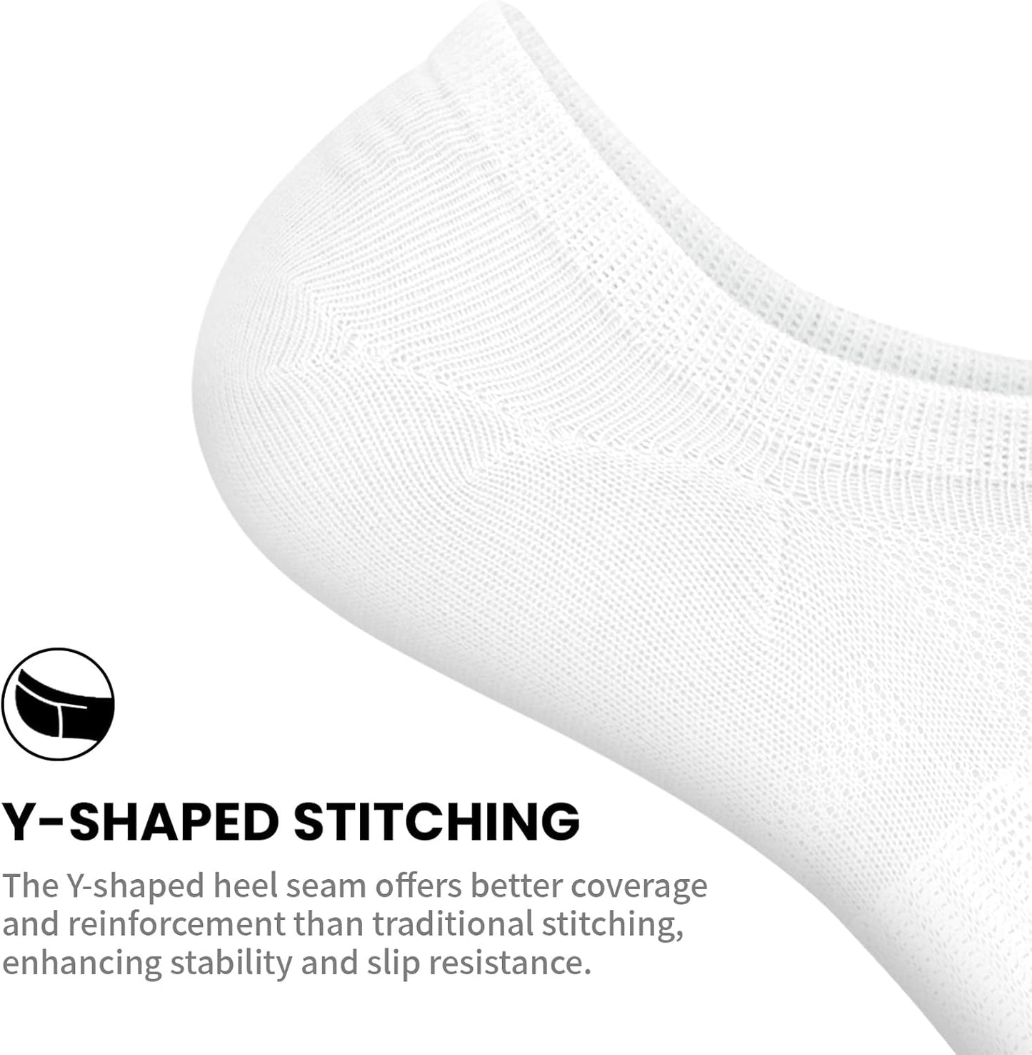 Wernies No Show Socks for Women - 8 Pairs of Invisible Ankle Cotton Socks, Low Cut Casual Style