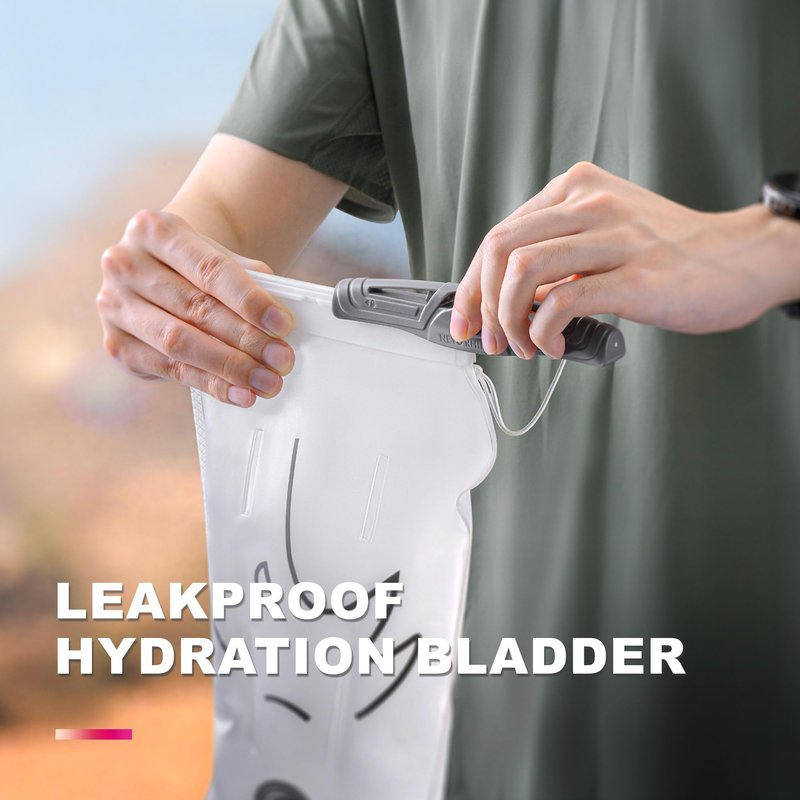 N NEVO RHINO Water Bladder 1.5-Liter, Leak Proof Water Reservoir BPA-Free, Wide Opening Hydration Bladder for Running Vest Hydration Backpack Replacement for Hiking Cycling