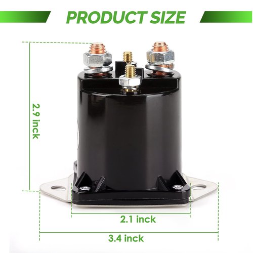 10L0L Golf Cart Solenoid for 12V Club Car DS Precedent Carryall 1984-up Gas OEM 1013609 1012275, Golf Cart Replacement Club Car Parts Continuous Duty Solenoid 12volt