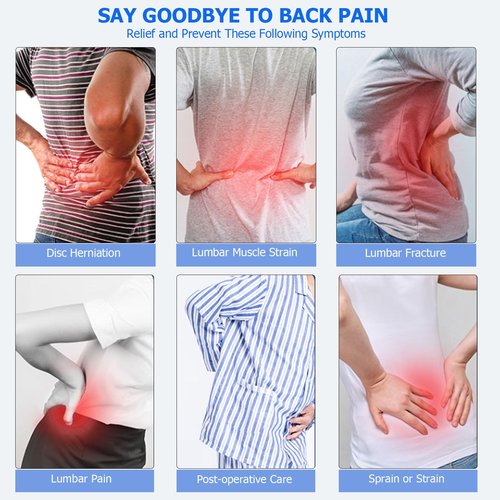 TESETON Back Brace for Lower Back Pain Men Women,Lumbar Support Belt with 3-Layer Adjustable Straps,Breathable Mesh for Herniated Disc,Sciatica,Scoliosis WT05-L