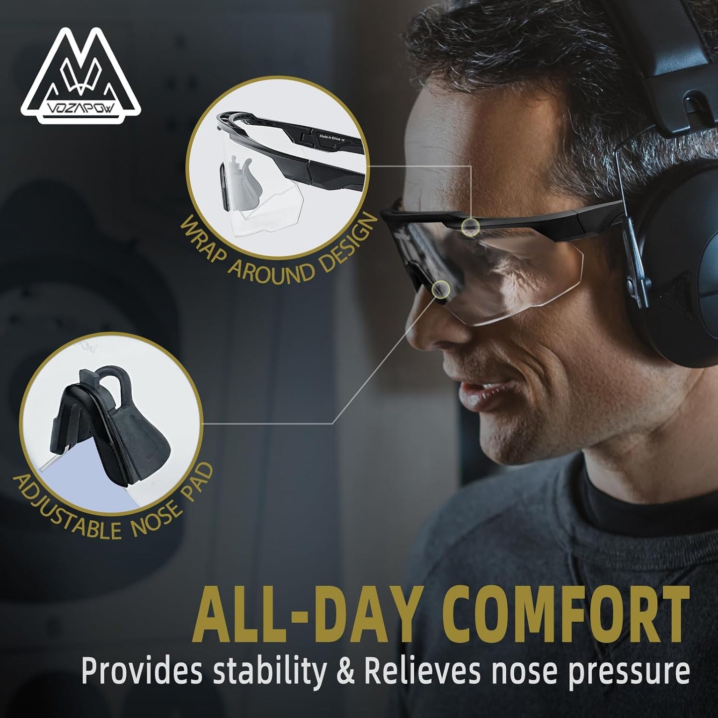 Skiennix Airsoft Goggles - Anti-Fog Shooting Glasses for Clear Vision | Durable & Lightweight Design