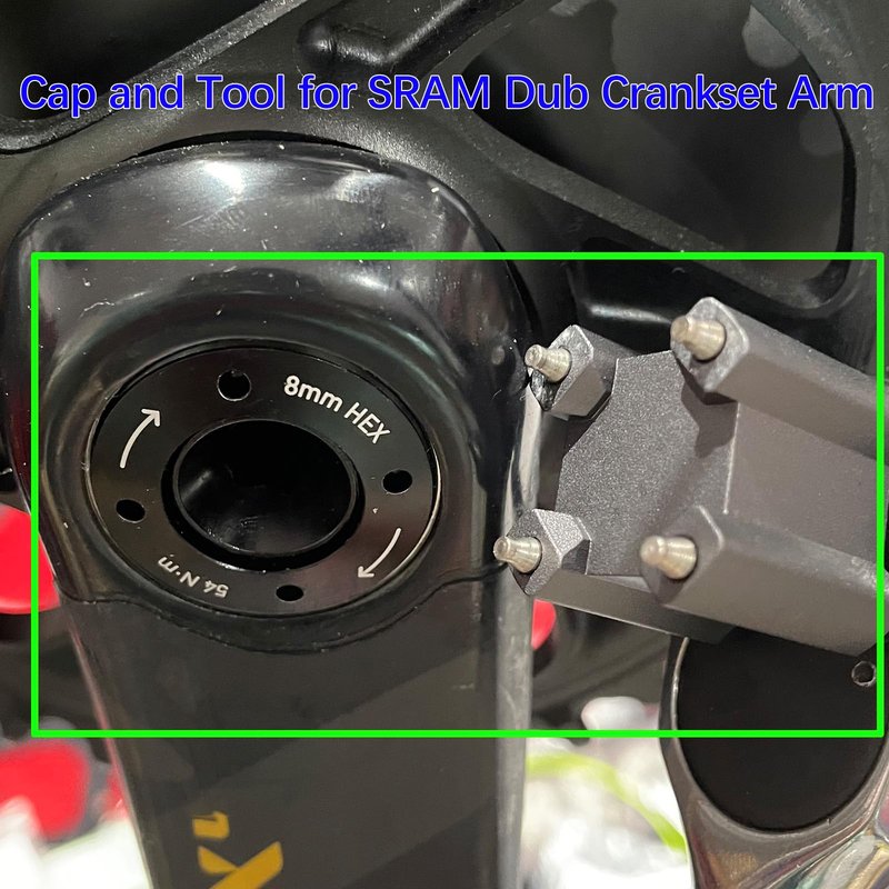 BININIU Dub Cap with Install Removal Tool for SRAM Dub BB30, Cap Tool for SRAM Dub Self Extracting Cap, Dub Puller Tool,Metal