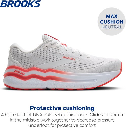 Brooks Women’s Ghost Max 2 Running Shoes - Comfortable Neutral Fit for Walking & Running