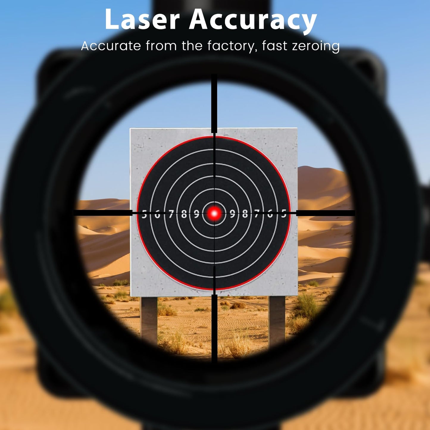 Bore Sight Laser, Professional Red Laser Bore Sight Kit with 32 Adapters, Fit 0.17 to 12GA Calibers, Multiple Caliber Red Bright Laser Bore Sighter Powerful Support for All Gun, Rifle, Pistol